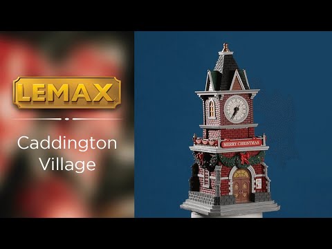 LEMAX Tannenbaum Clock Tower, Battery Operated (1.5V) #05679